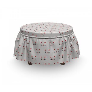 Kitten Faces Ottoman Slipcover (Set Of 2) By East Urban Home