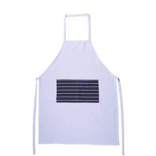 striped apron