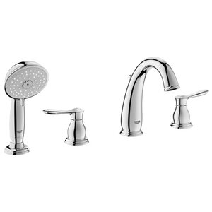 Parkfield Deck Mounted Roman Tub Faucet with Handshower