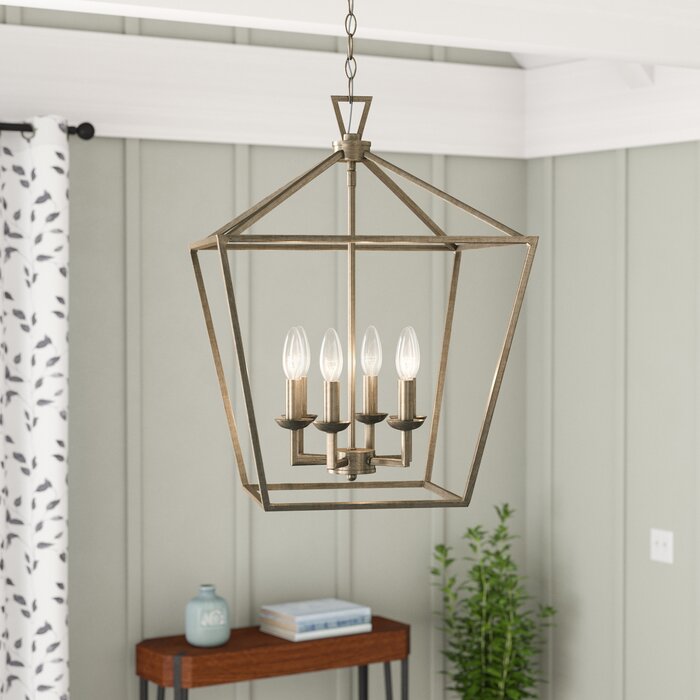 Carmen 6 Light Lantern Geometric Chandelier