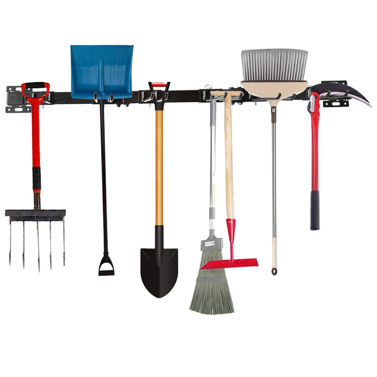Dapota Tool Rack Organizer Wall Garage Tool Storage Rack Tools For Home Garage Storage With 6 Hooks Wayfair