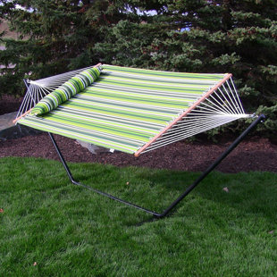 Go to store & view more images Bay Isle Home Sites Double Tree Hammock with Stand