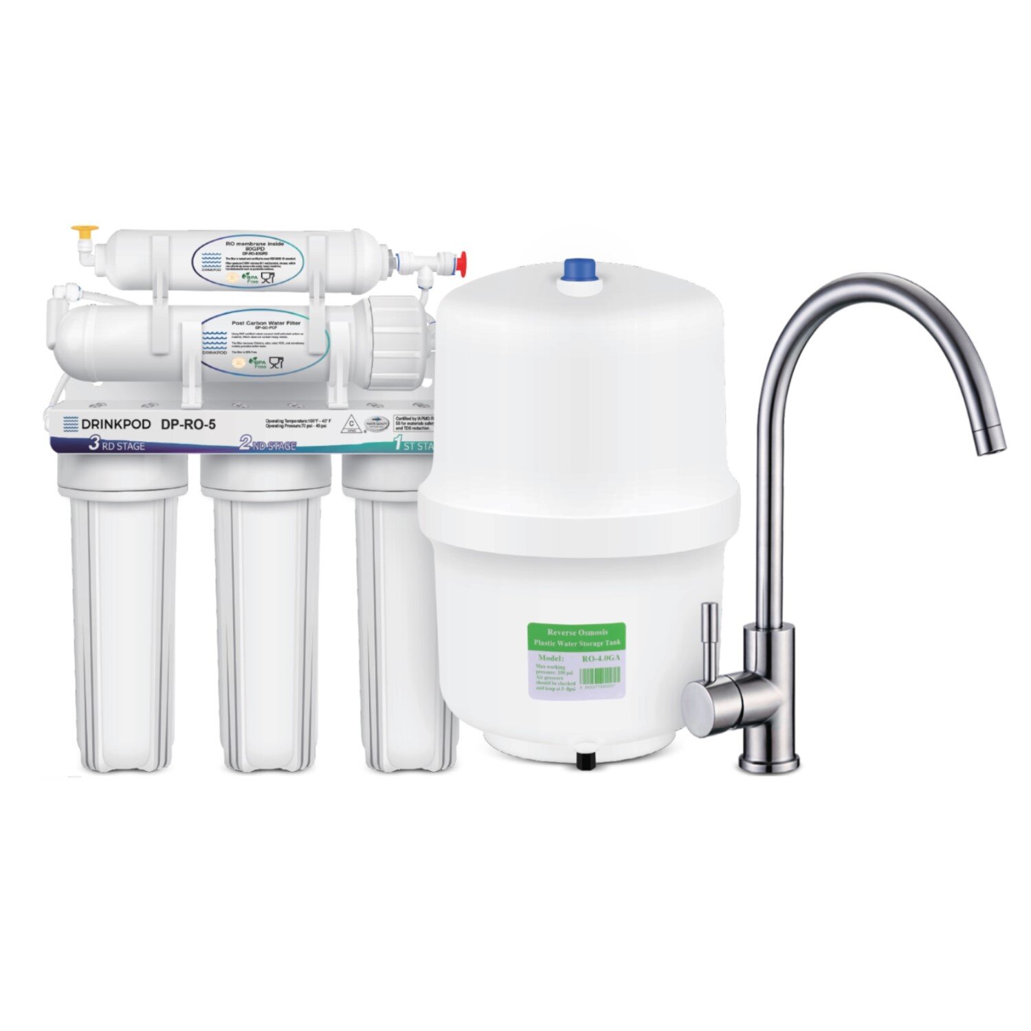 Flow flow reducer valve 400 Quick GPD membrane Water Purifier Osmosis EC