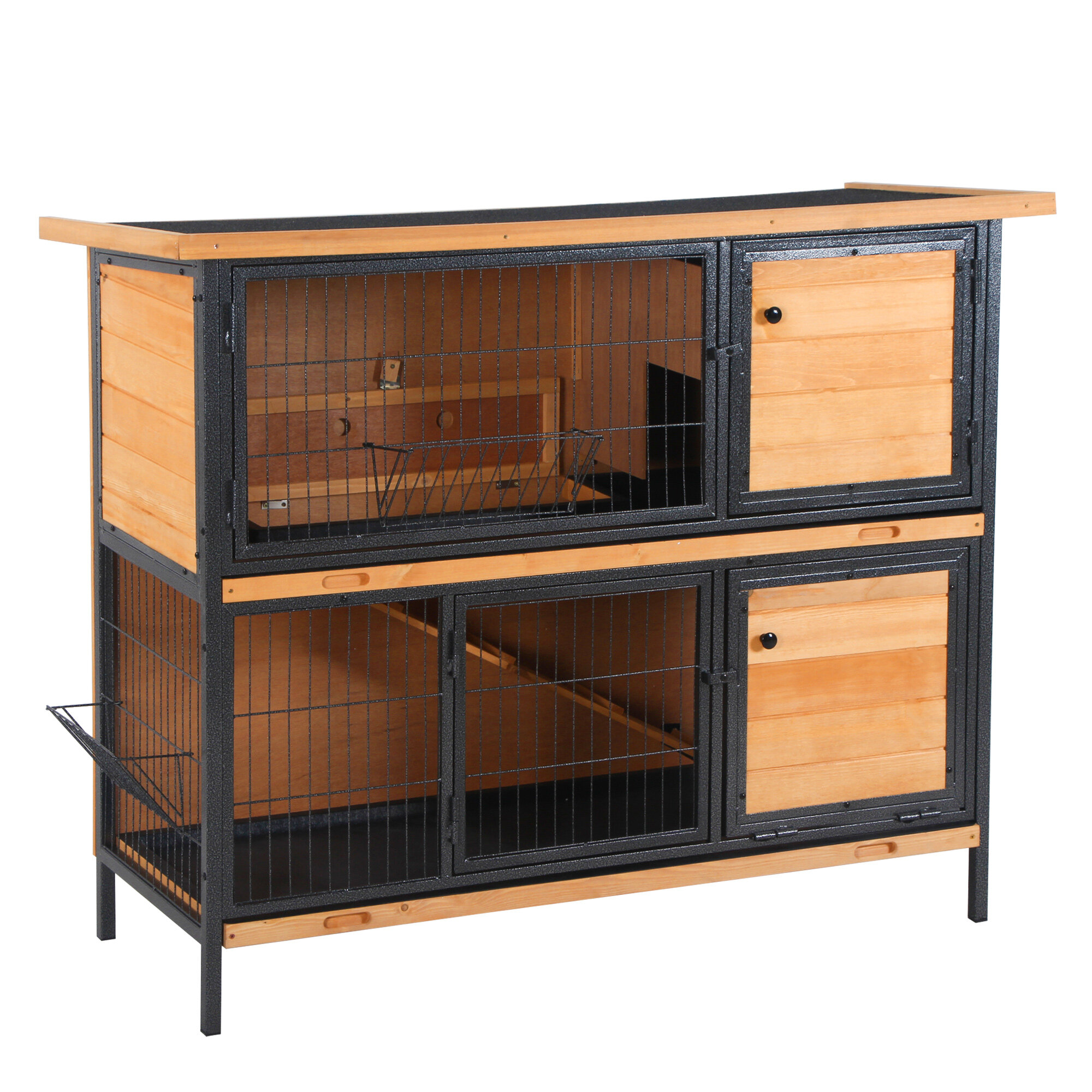 wooden small animal hutch