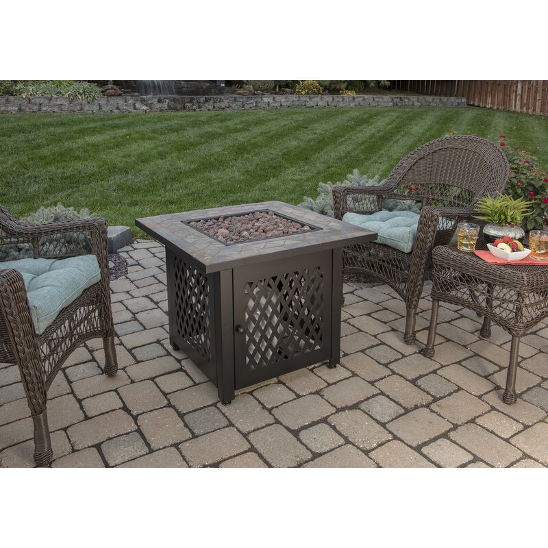 Endless Summer Steel Propane Fire Pit Table Reviews Wayfair