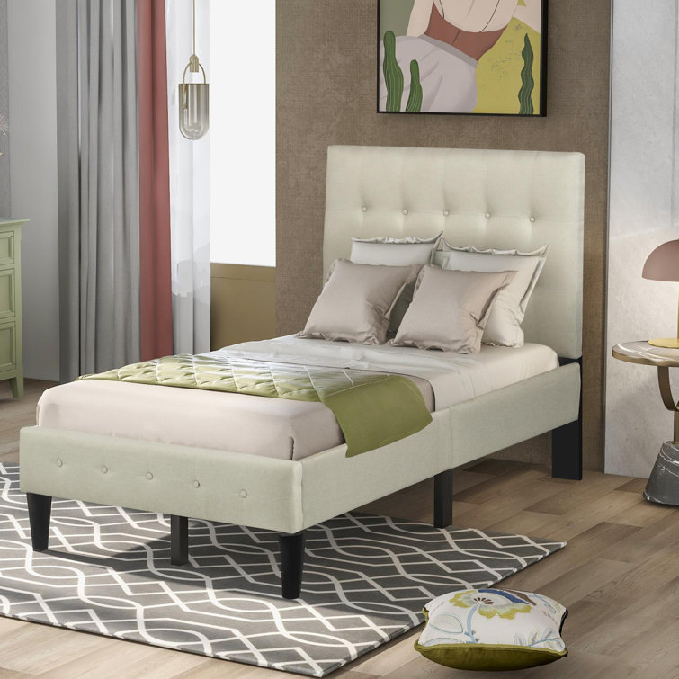 Red Barrel Studio Nakijah Twin Tufted Upholstered Low Profile Platform Bed Wayfair