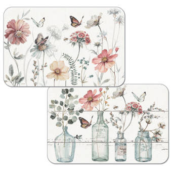 Gracie Oaks Jackqueline Reversible Decofoam 4 Piece Placemat Set Wayfair
