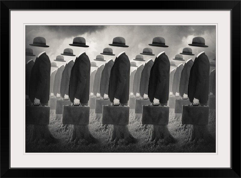 ART PRINT Army by Tommy Ingberg 14x11 Poster Business Suit Salesman Briefcase