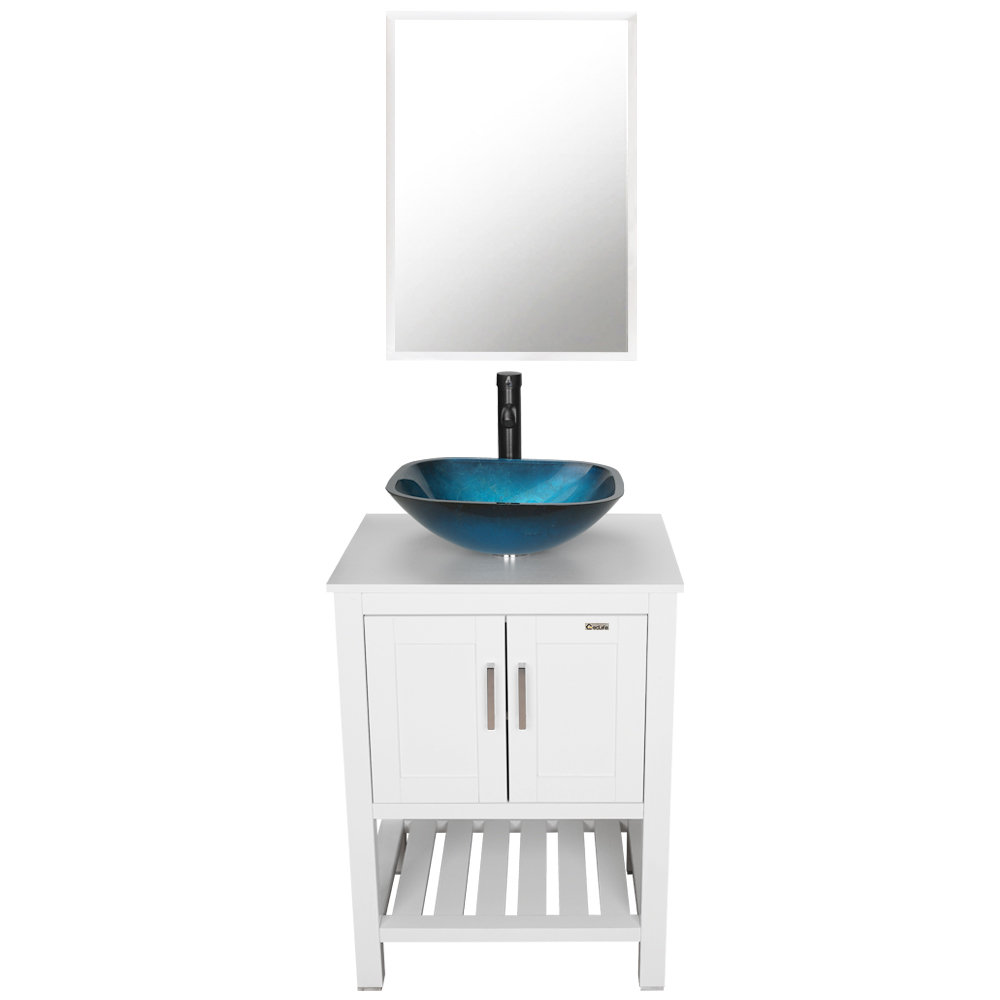 ECLIFE 24'' Single Bathroom Vanity Set with Mirror Wayfair