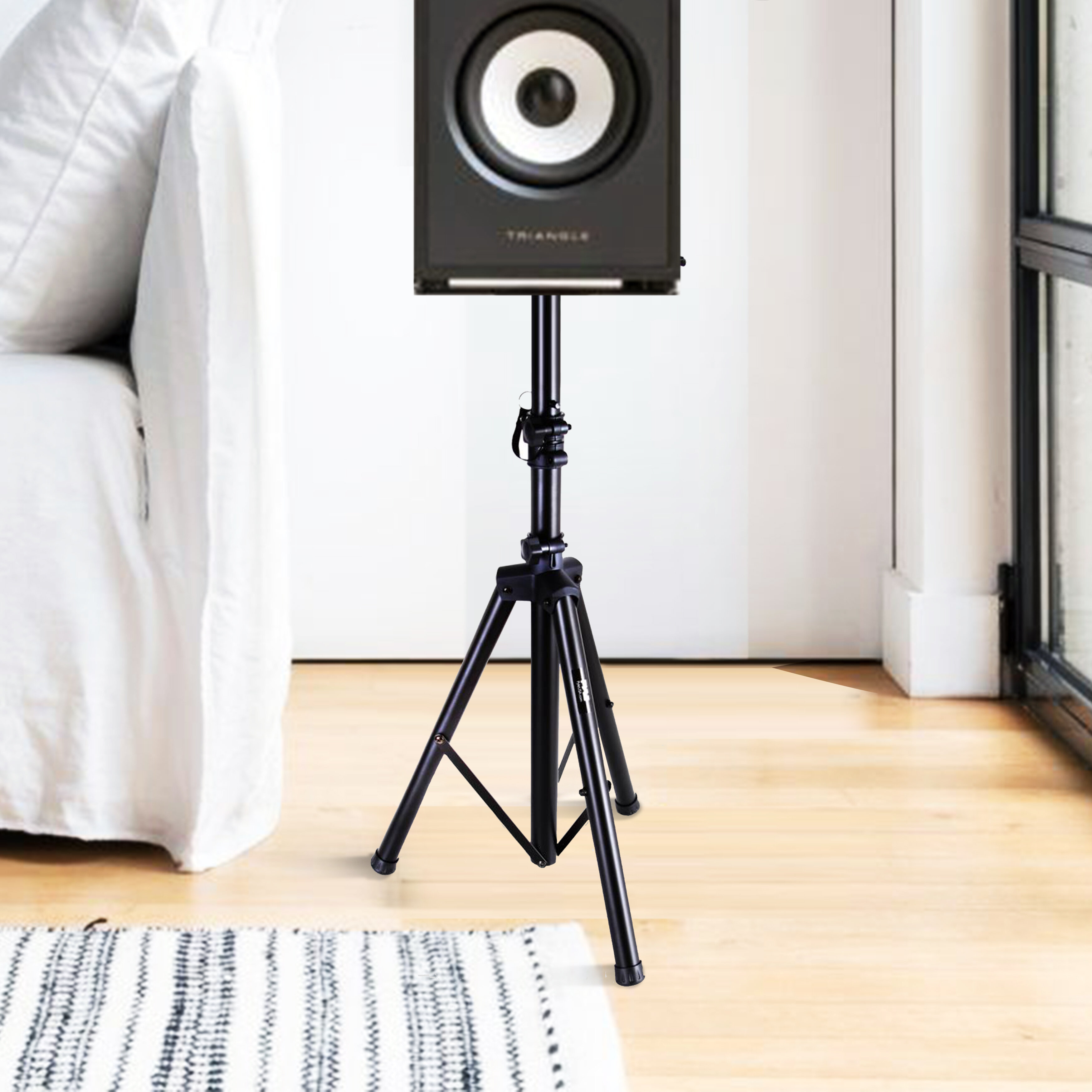 Symple Stuff Dual Studio Monitor Speaker Stand Mounts, Universal Device  Stands, Pair | Wayfair