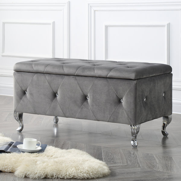 End Of Bed Storage Bench Queen Wayfair