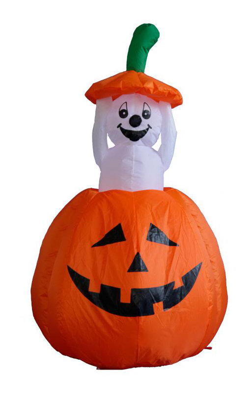 The Holiday Aisle Halloween Inflatable Pumpkin Ghost Decoration