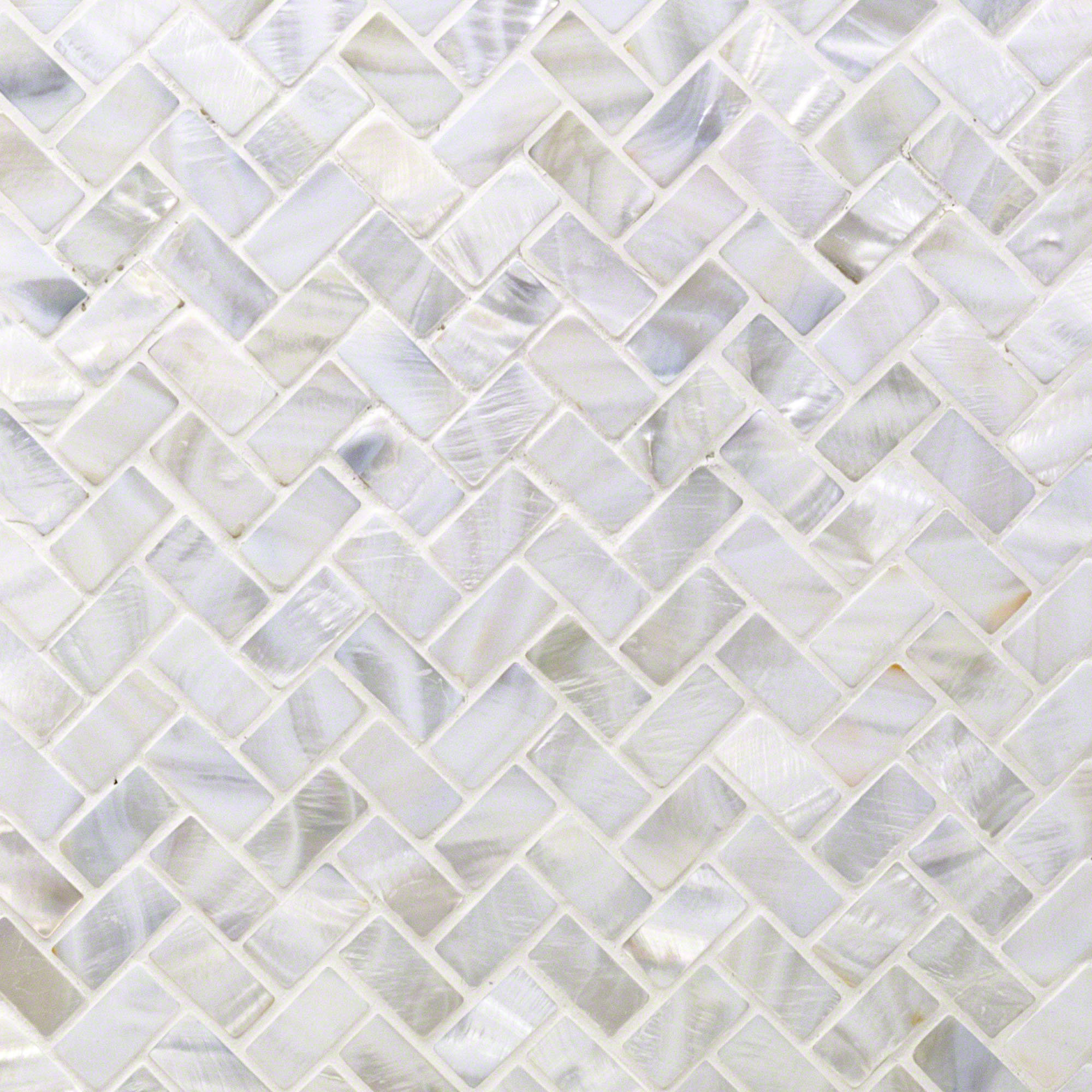 Ivy Hill Tile Pacif Random Sized Glass Pearl Shell Mosaic Tile In Polished White Pearl Reviews Wayfair