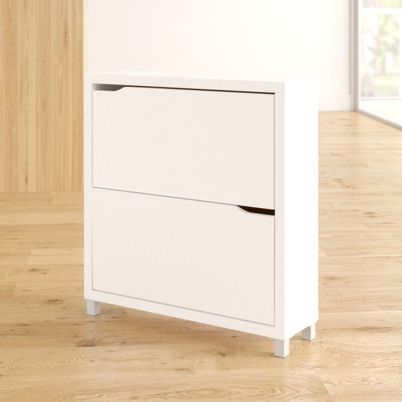 Zipcode Design Muoi 12 Pair White Shoe Storage Cabinet Reviews