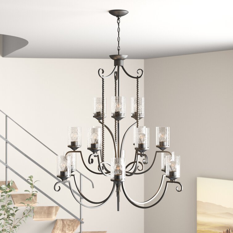 Astoria Grand Holub Dimmable Tiered Chandelier 