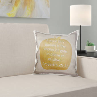 East Urban Home Painting Of Apple With Inspirational Proverbs