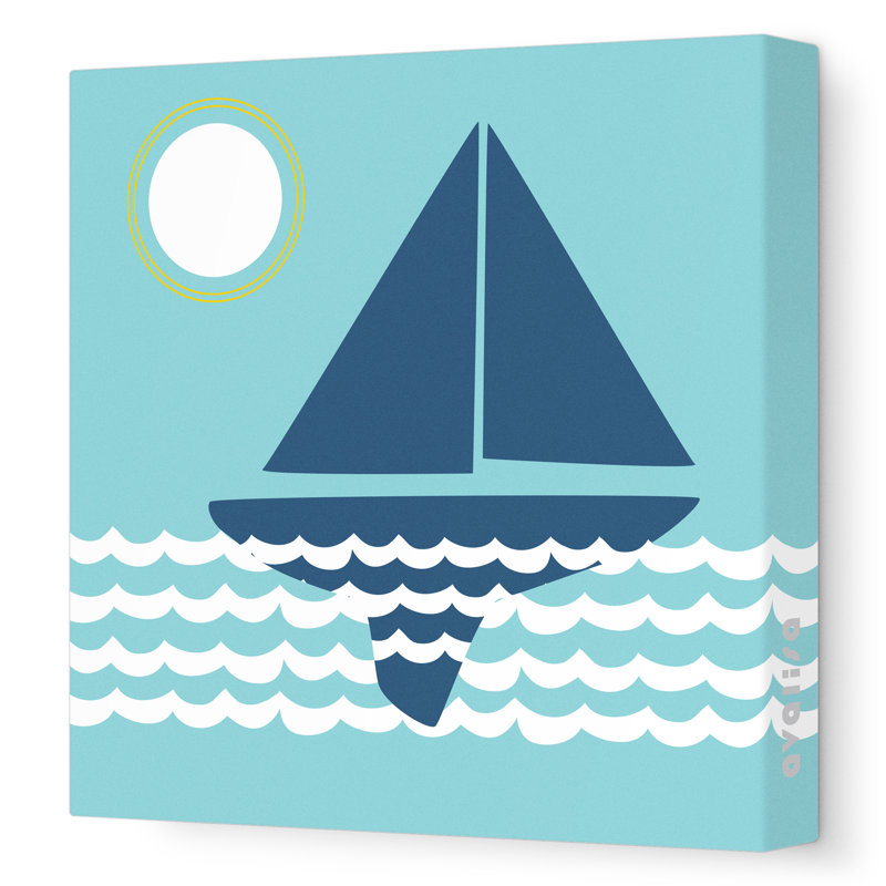 "Things That Go Sailing" Painting Print on Wrapped Canvas