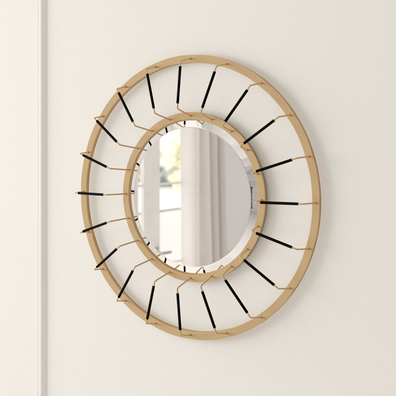 Linus Round Decorative Modern Accent Mirror Joss Main