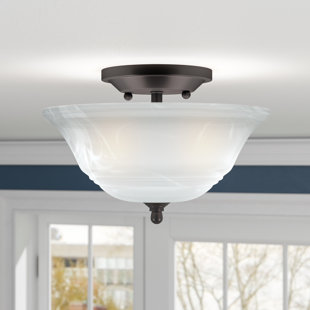 Best Birch Creek 2-Light Semi Flush Mount By Andover Mills Ceiling Lights Birch Creek 2-Light Semi Flush Mount By Andover Mills Ceiling Lights