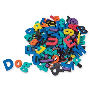 Alpha Magnets Lowercase Magnetic Letters 84 Pieces Multicolored Teachers Aid NEW 