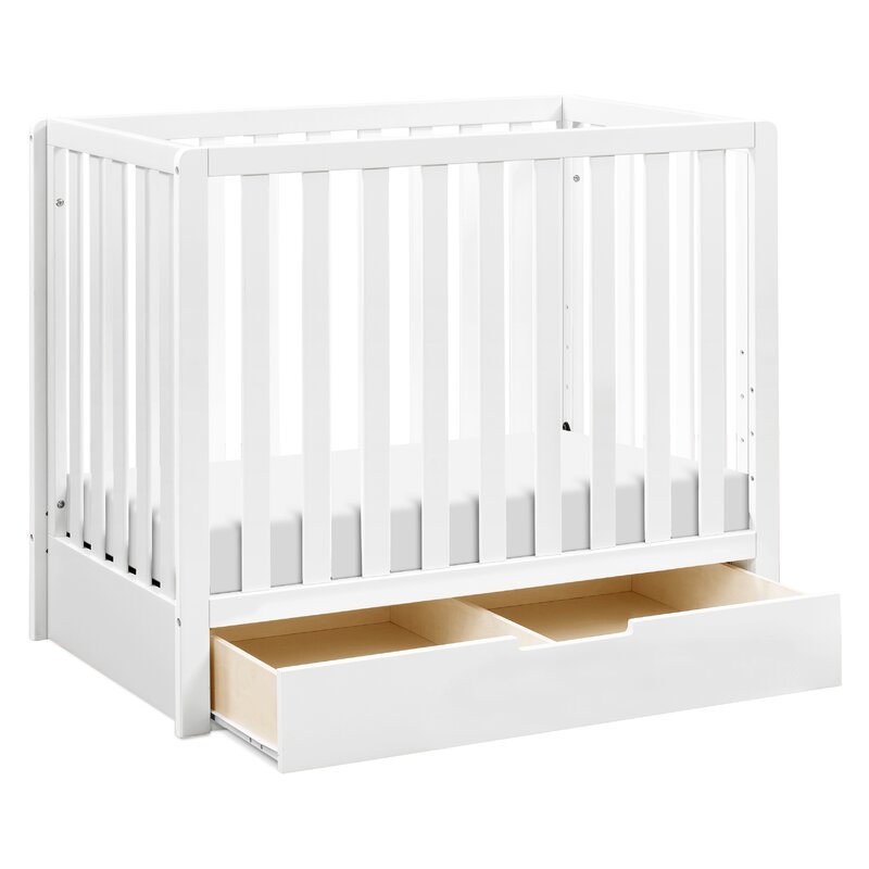 mini crib with storage