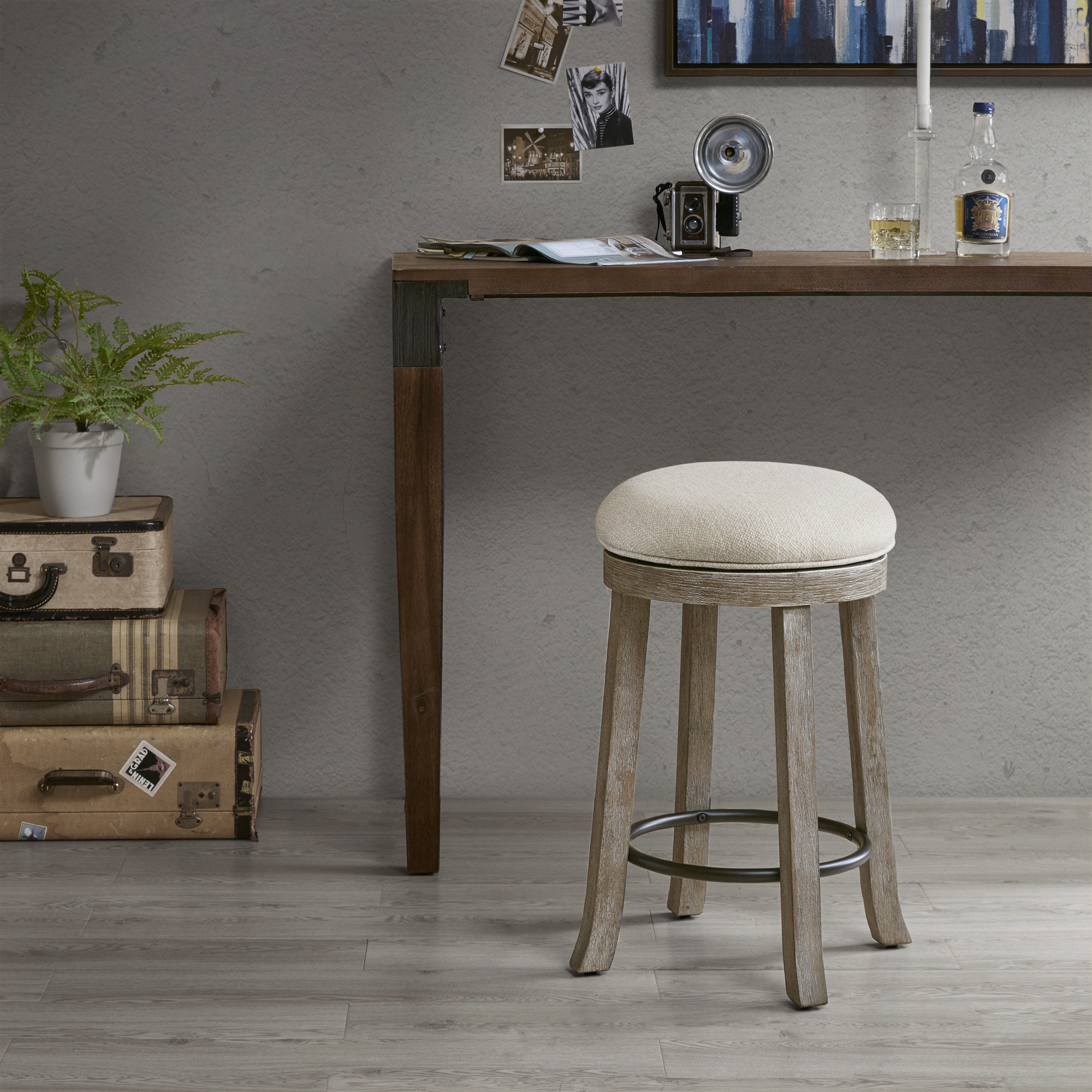 Union Rustic Madiun Swivel Bar & Counter Stool & Reviews Wayfair