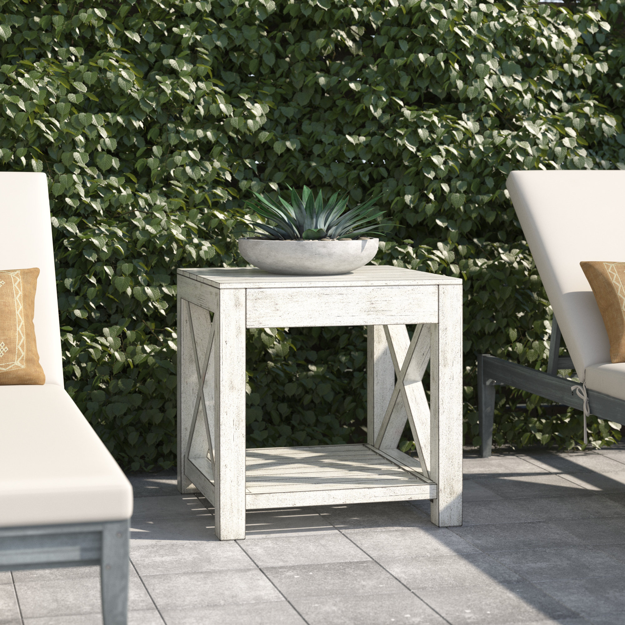 Gracie Oaks Abbi-Rose Metal Side Table & Reviews | Wayfair