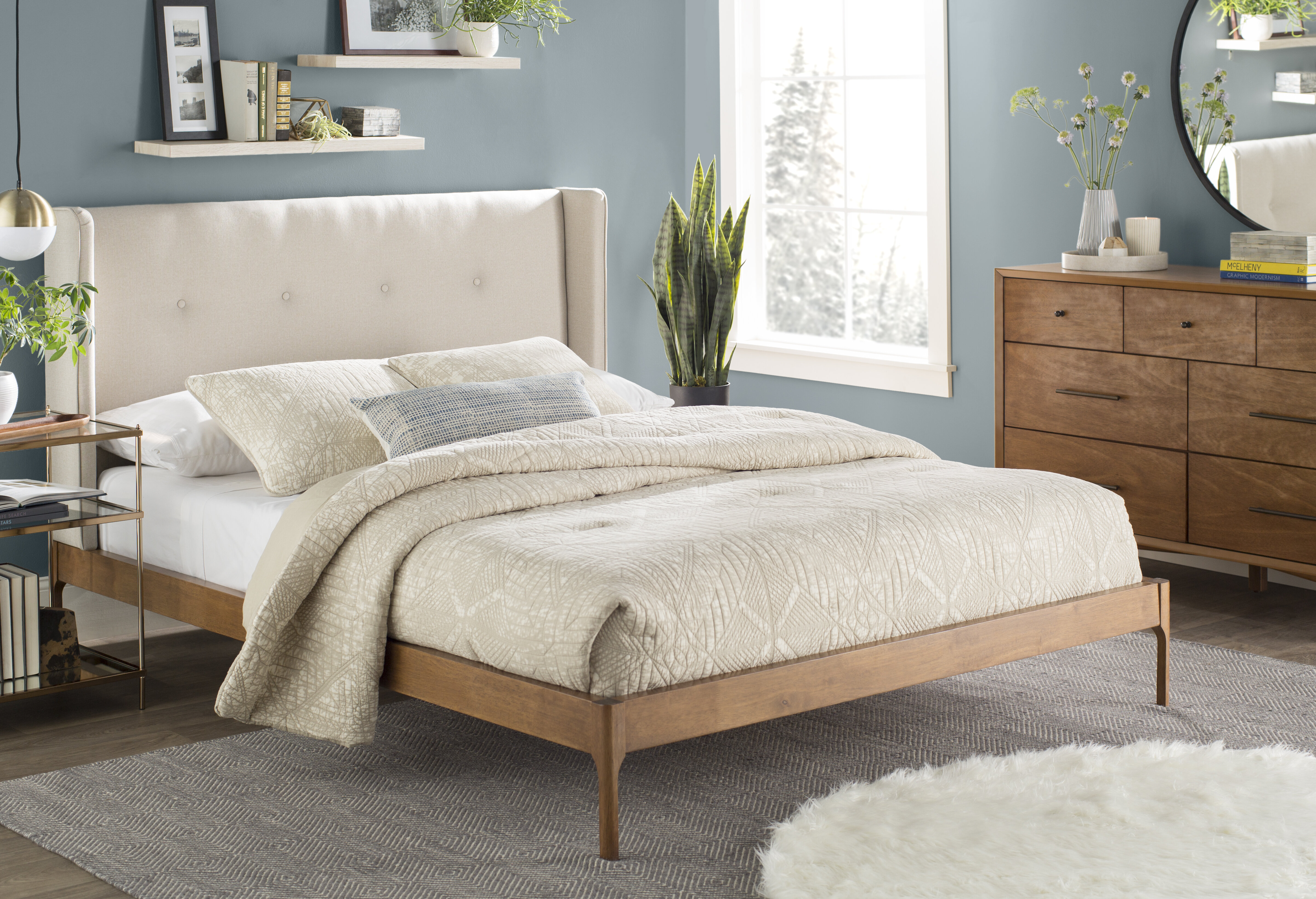 Tessa Upholstered Platform Bed Reviews Joss Main