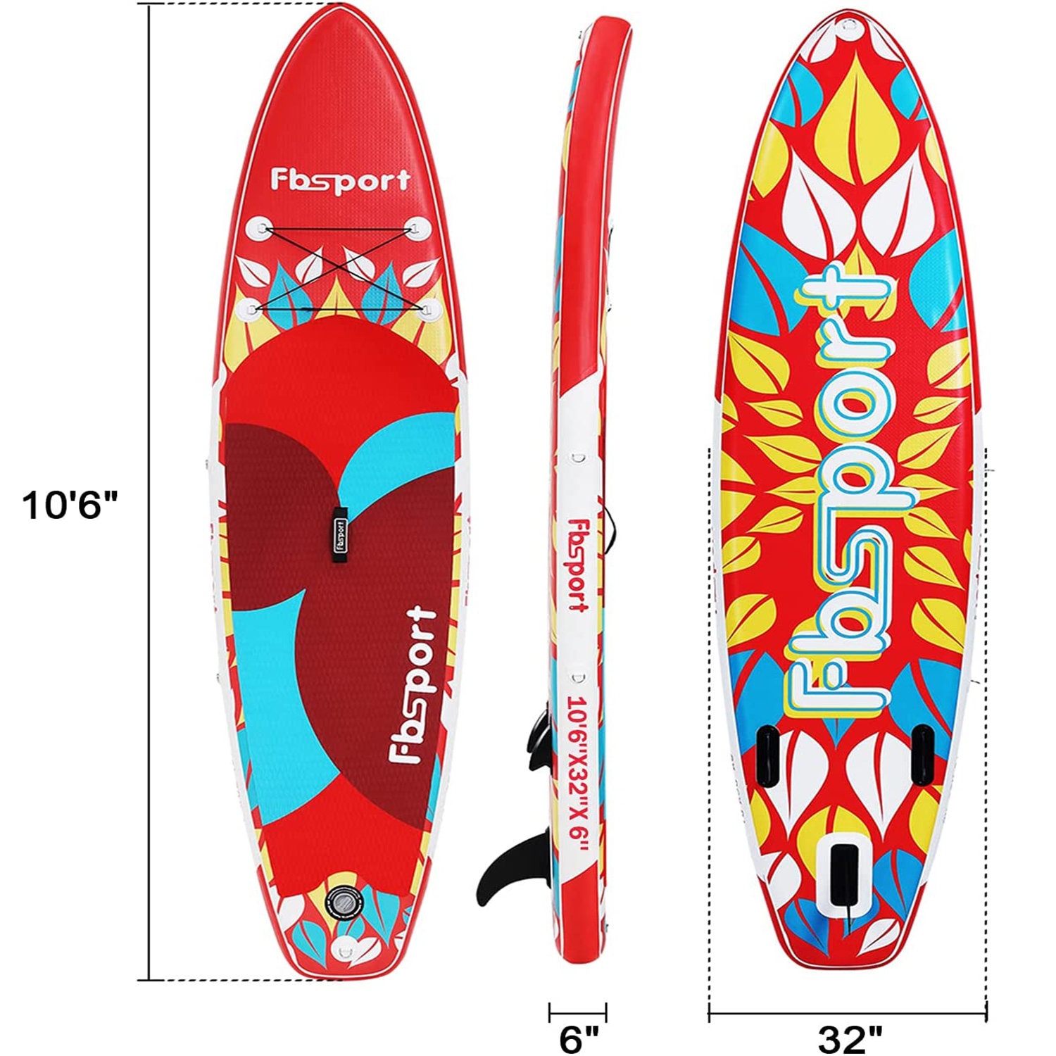 Fbsport 10''6" Inflatable Stand Up Paddle Boards With Accessories