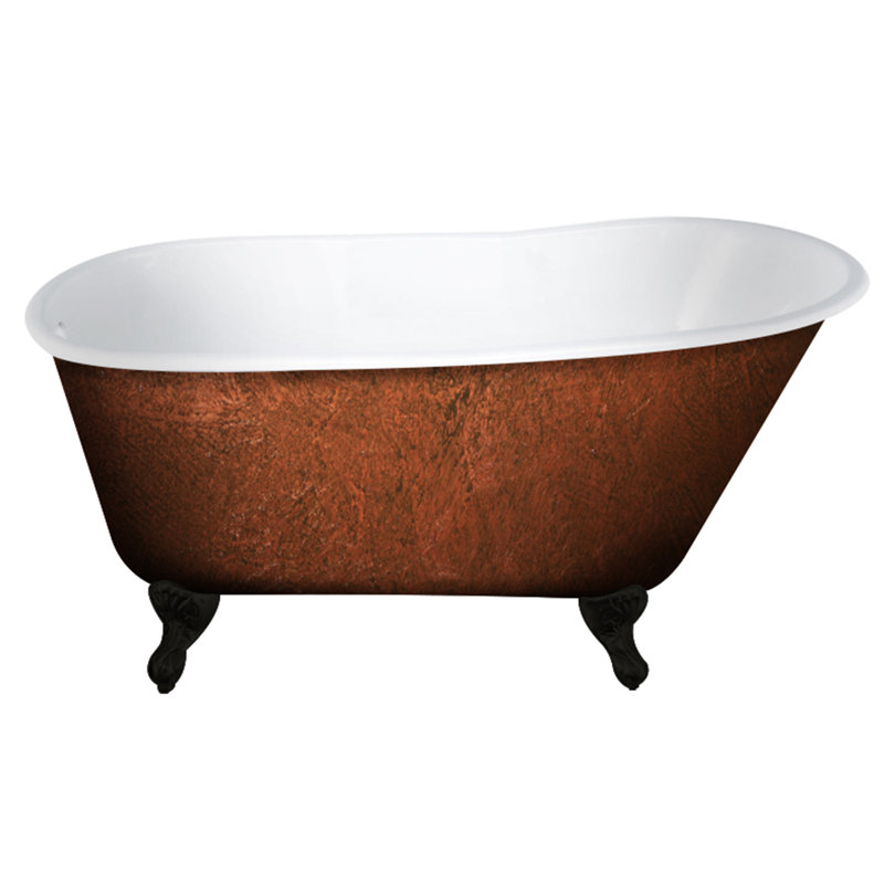 Cast Iron Clawfoot 58" x 30" Freestanding Soaking Bathtub