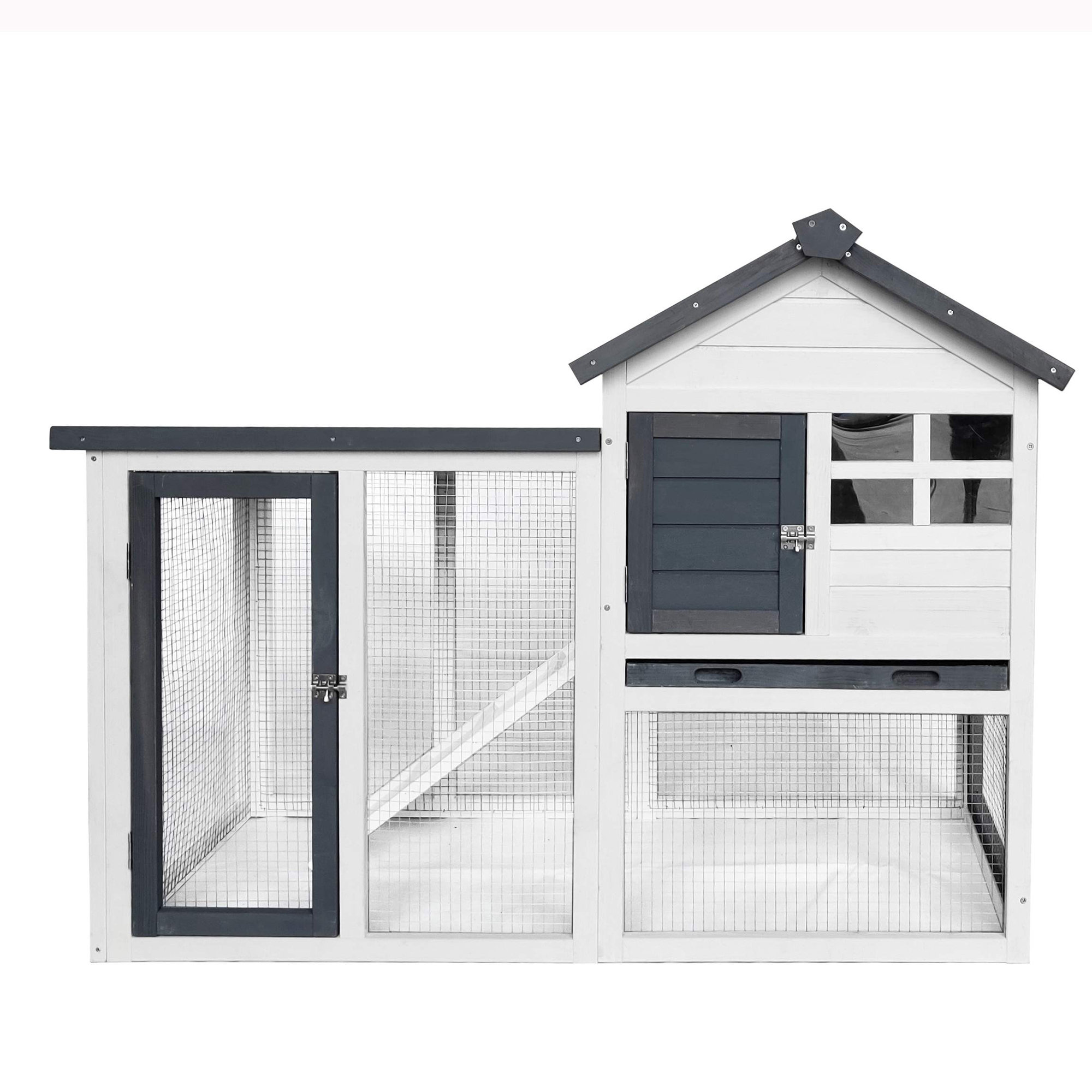 Tucker Murphy Pet Oakdale Weather Resistant Hutch With Ramp Reviews Wayfair