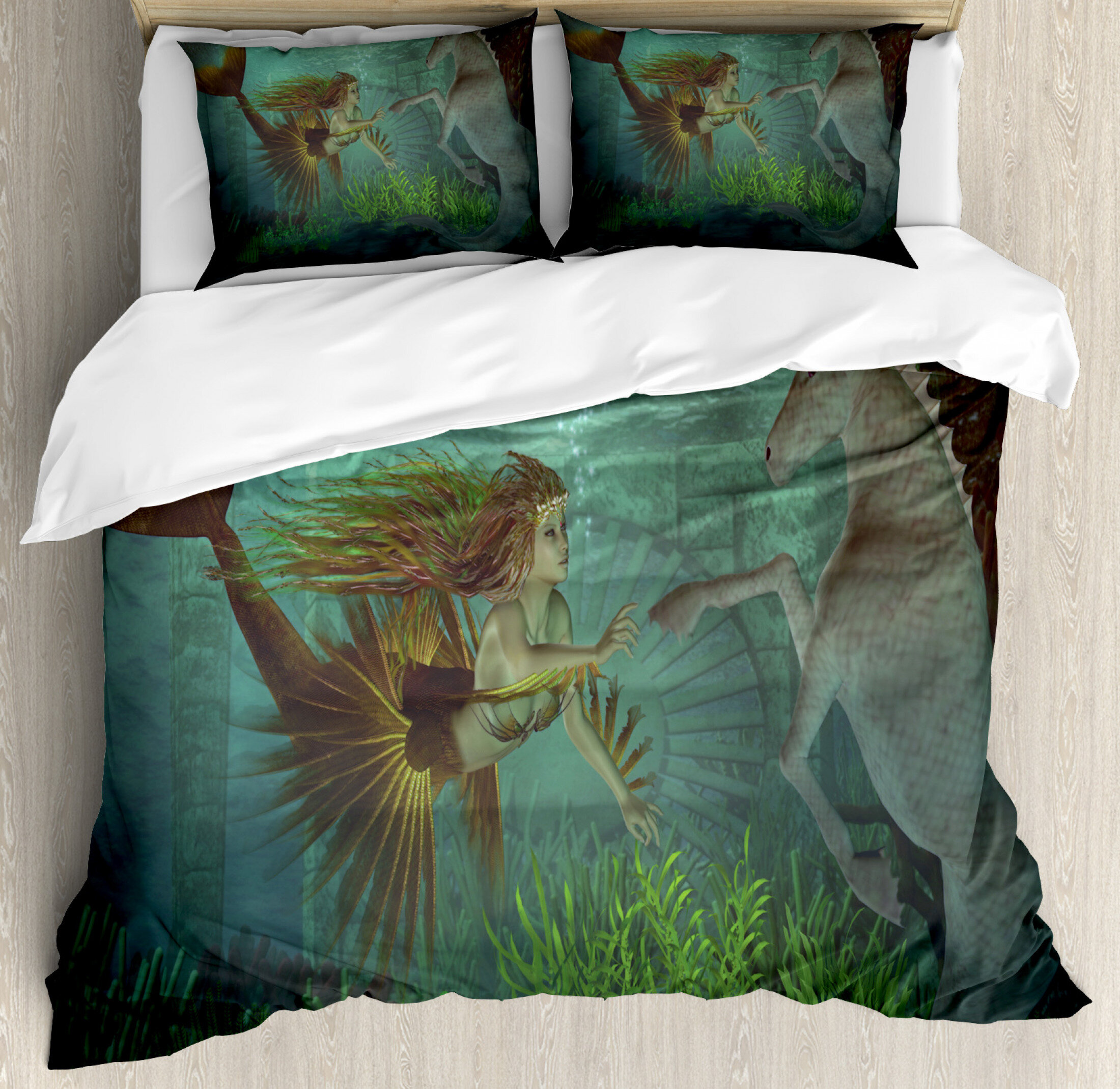 East Urban Home Mermaid Duvet Cover Set Wayfair