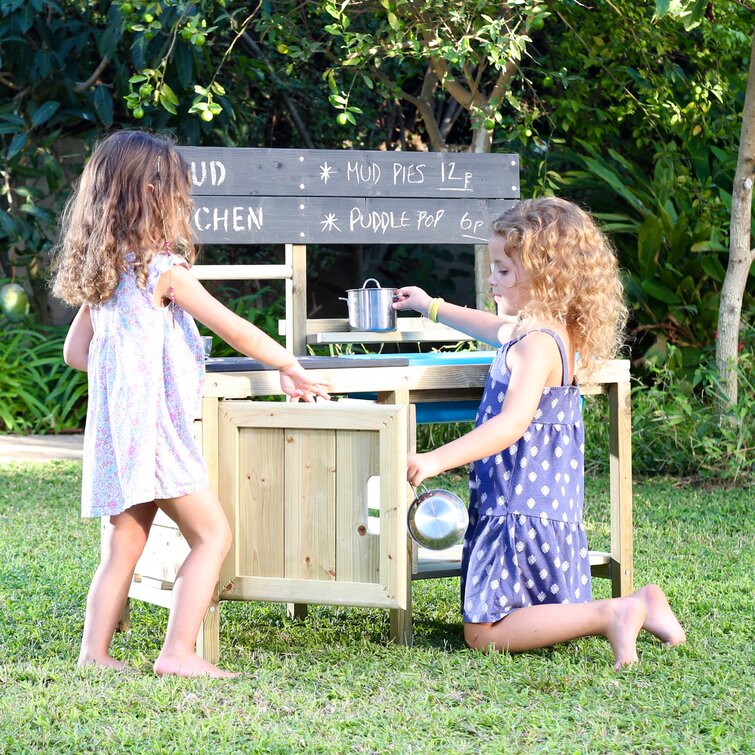 tp toys muddy madness wooden mud kitchen outdoor play