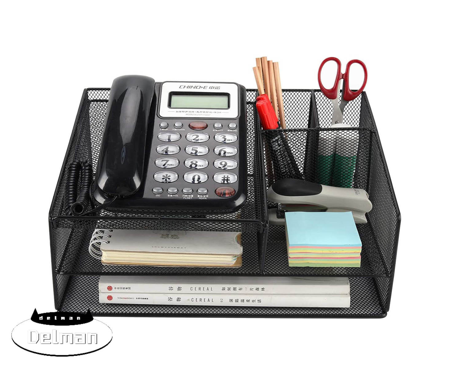 Delman Telephone Stand For Desk Organizer Office Suppies Desktop