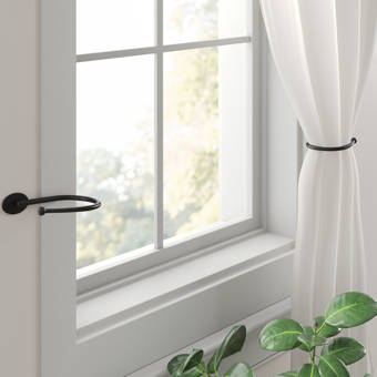 Mercury Row Whobrey Brushed Nickel Drapery Curtain Holdback