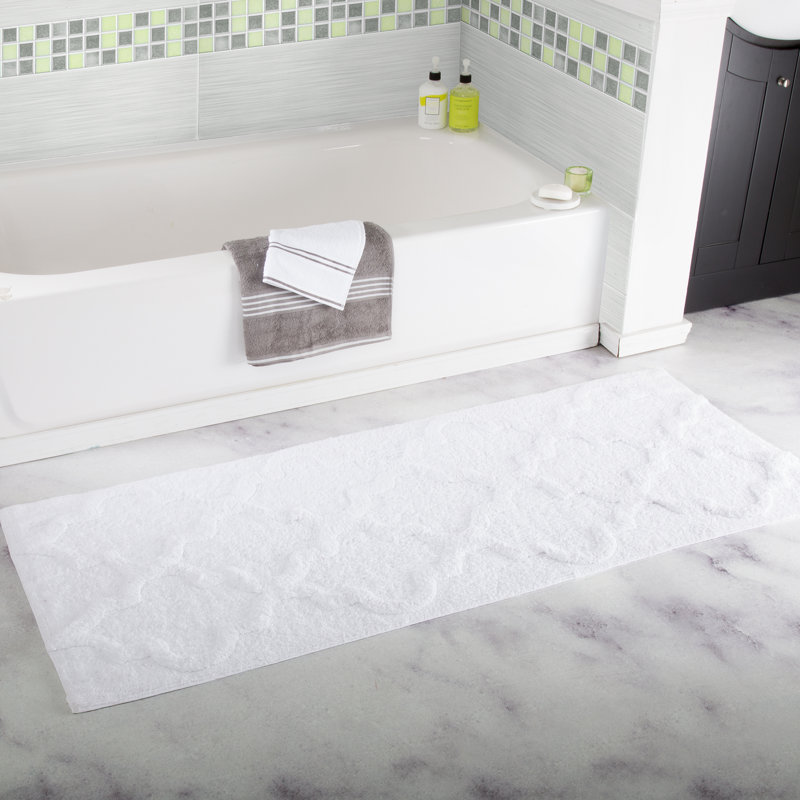 Just Get Naked in White Stripe Decor Bath Rugs Non-Slip Floor Indoor Door Mat