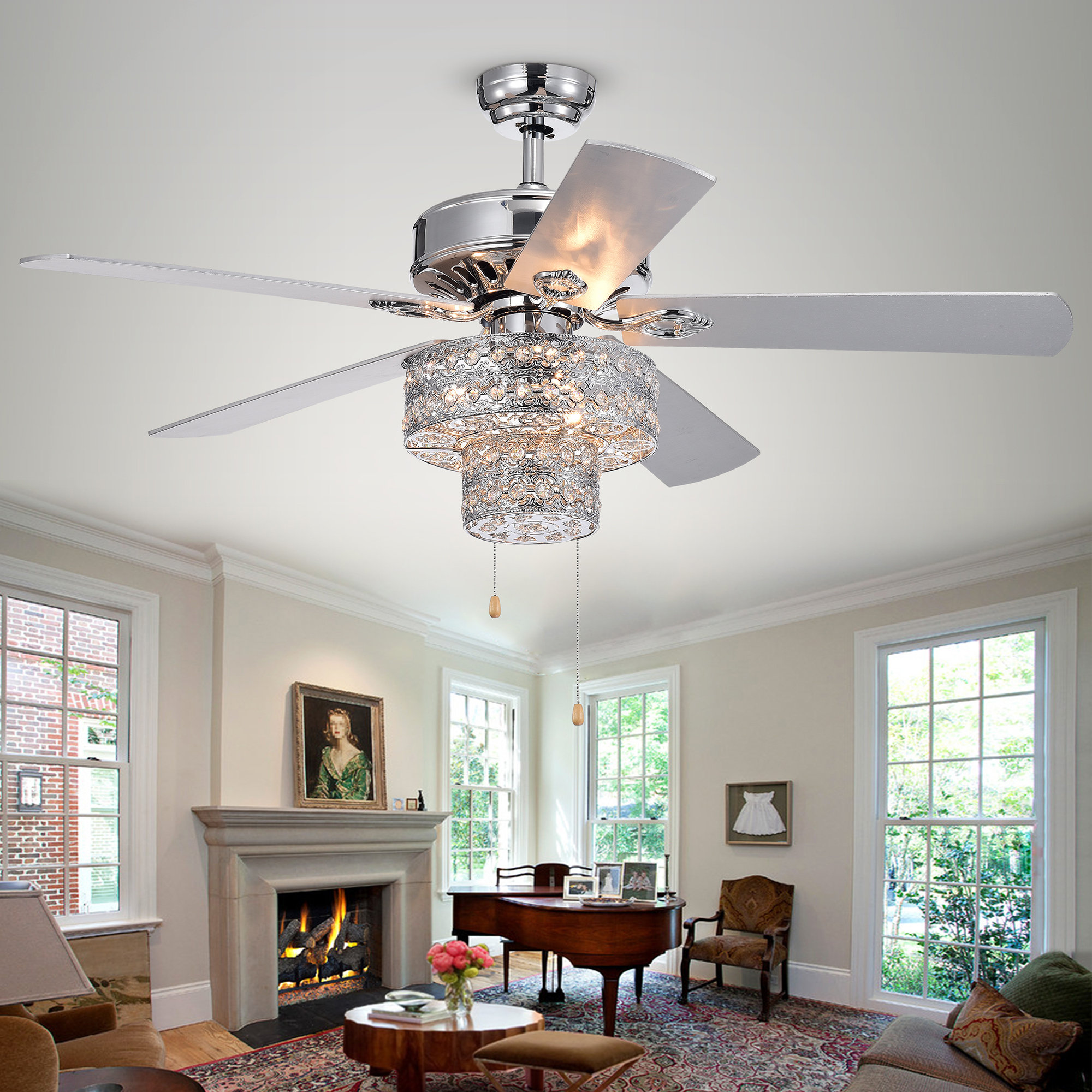 Crystal Ceiling Fans You Ll Love In 2020 Wayfair