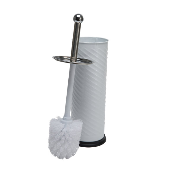 Bath Bliss Swirled Texture 14 75in H Free Standing Toilet Brush And Holder Reviews Wayfair