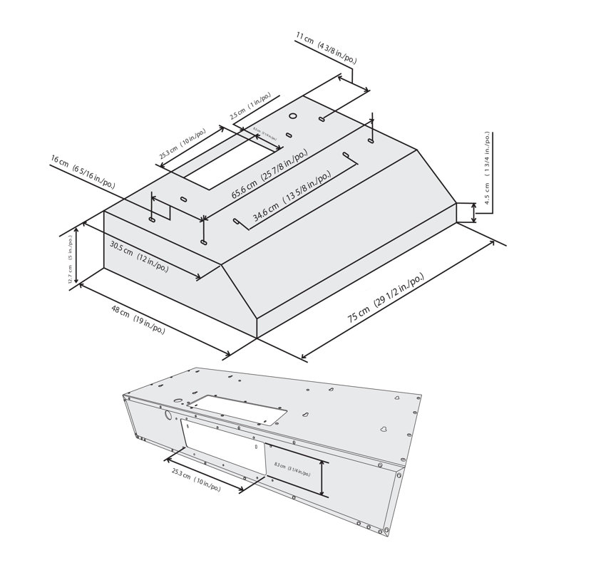 Ancona 30" Slim Series 300 CFM Under Range Hood & Reviews Wayfair