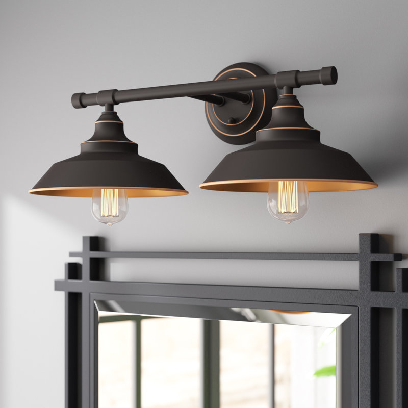 Trent Austin Design Alayna 2 Light Dimmable Oil Rubbed Bronze Vanity Light Reviews Wayfair