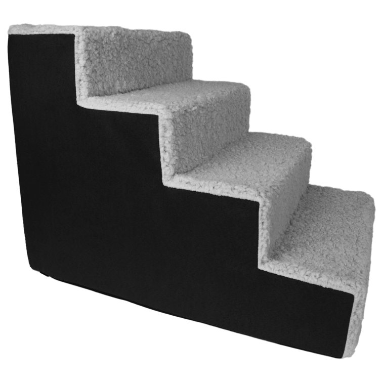 Levine High Density Foam Sherpa 4 Step Pet Stairs