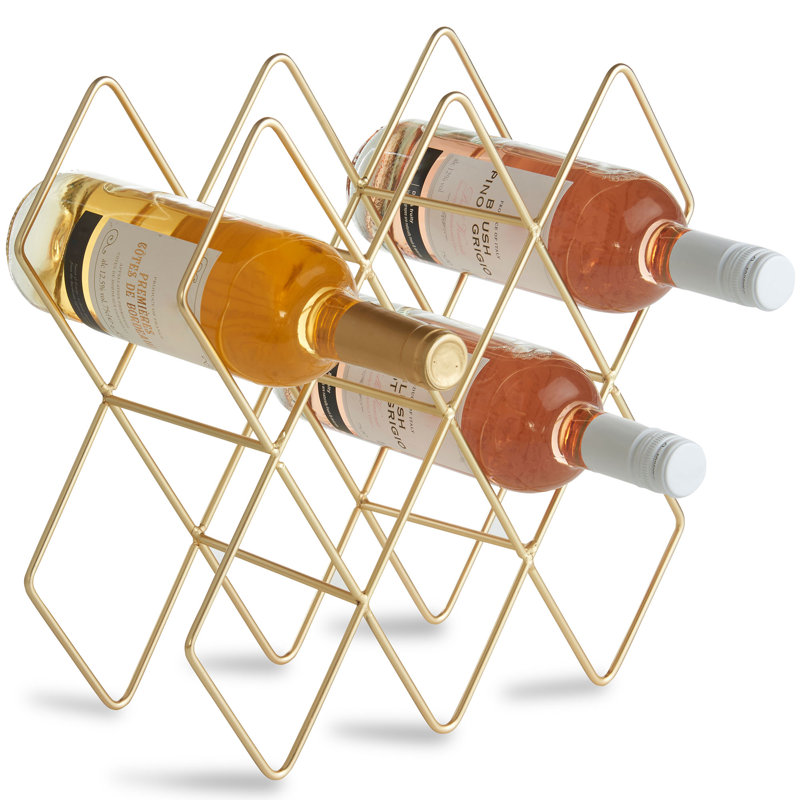 10 Bottle Tabletop Wine Bottle Rack Reviews Allmodern