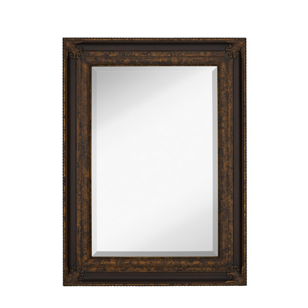 Majestic Mirror Rectangular Antique Gold Leaf With Dark Brown Panel Majestic Mirror Rectangular Antique Gold Leaf With Dark Brown Panel Frame Wall Wayfair