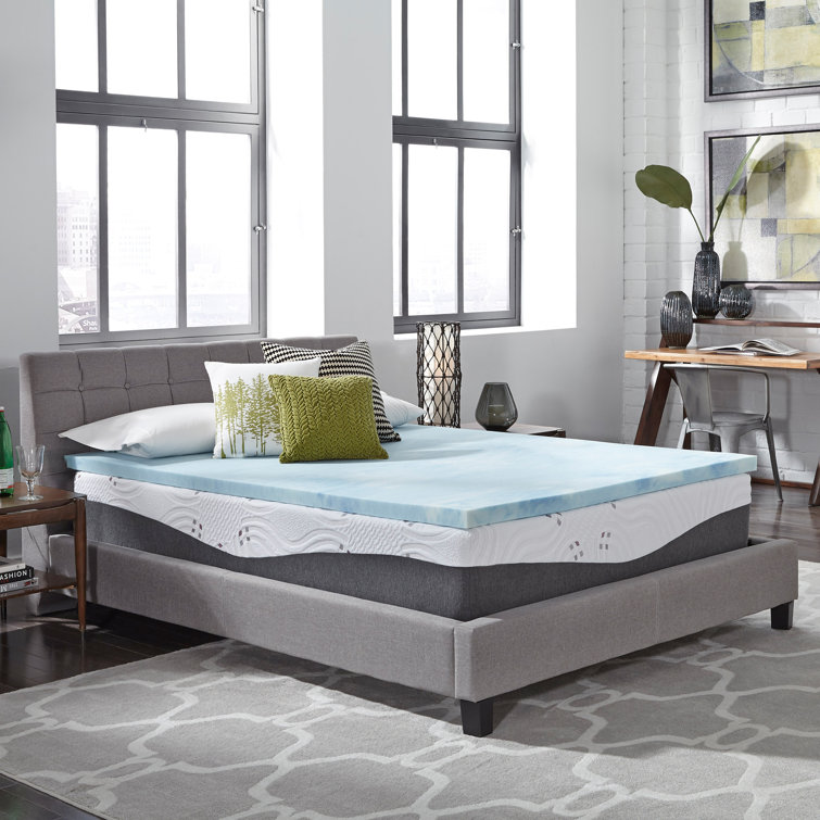 White Noise Gilbreath 2 Mattress Topper Gel Memory Foam Reviews Wayfair
