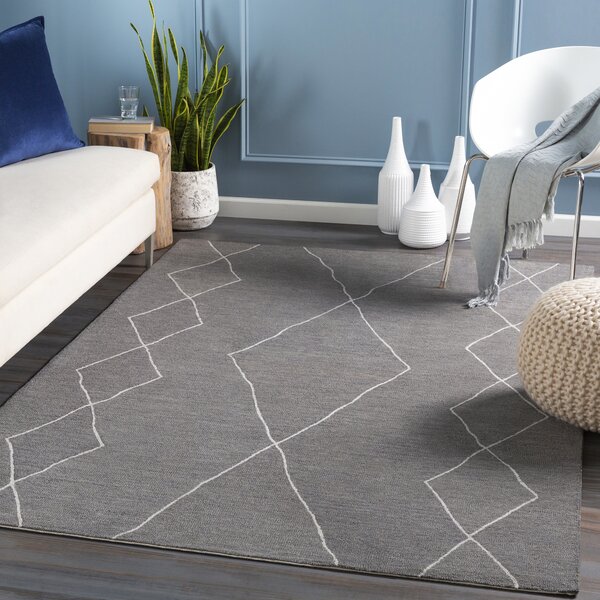 Modern Contemporary Charcoal And Cream Rug Allmodern