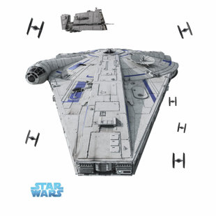 Star Wars Han Solo Millennium Falcon Giant 10 Piece Wall Decal Set