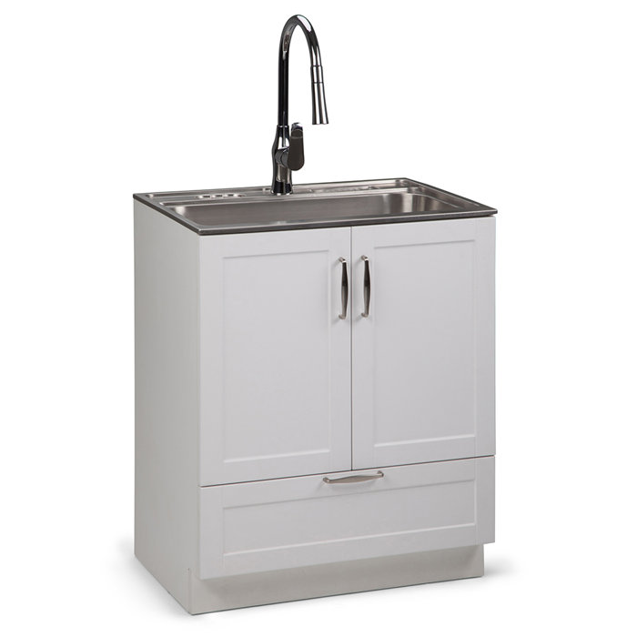 Darby Home Co Bostick 28 X 19 Freestanding Laundry Sink With