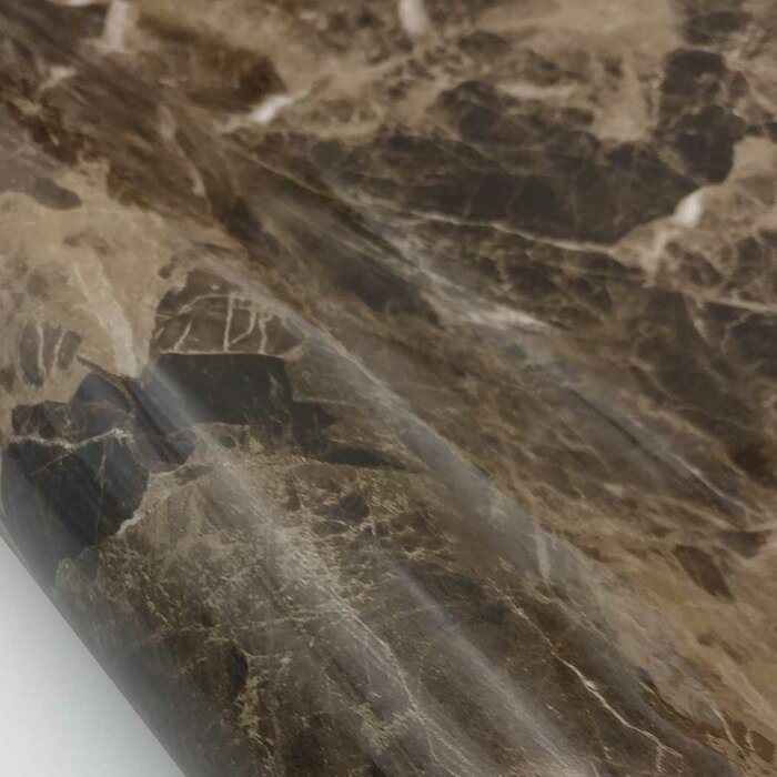 Rich Brown White Marble Contact Paper Peel And Stick Natural