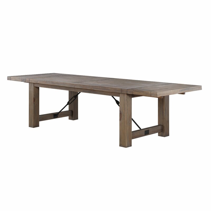 Mashpee Extendable Pine Solid Wood Dining Table