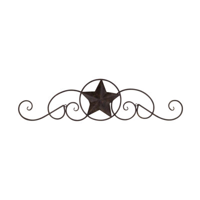Western Metal Star Wall Decor August Grove
